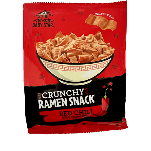 Baby Star Ramen Snack, Red Chili, Crunchy 2.46 oz