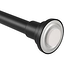 Metal Shower Curtain Rod 42 72" Blk