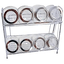 9 Pc Glass Spice Jar With Rack