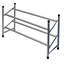Silver 2 Tier Expandable Shoe Rack