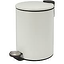 Matte White 5 L Trash Can