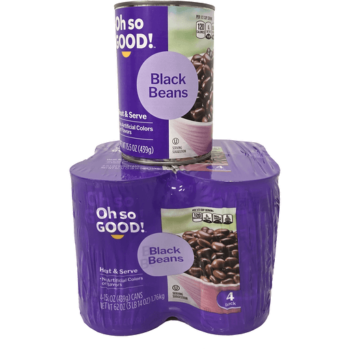 Oh so GOOD! Black Beans 4 Pack