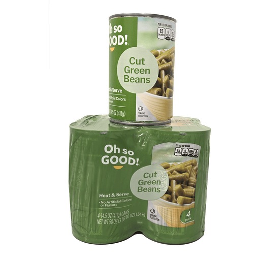 Oh so GOOD! Cut Green Beans 4 Pack