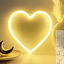 Neon Light 12 In Heart & Star