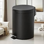 Matte Black 5 L Trash Can