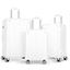 Vittorio Rome 3 Pc Luggage Wht