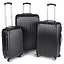Vittorio Rome 3 Pc Luggage Blk