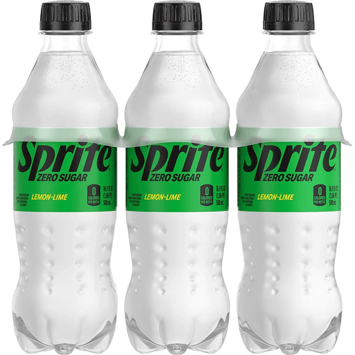 Sprite Sugar Lemon Lime Caffeine Free Soda Soft Drink Bottles 6 ct