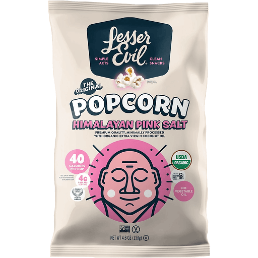 Lesser Evil Himalayan Pink Salt Popcorn 4.6 oz