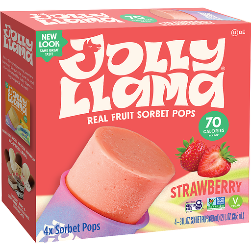 Jolly Llama Pops Strawberry