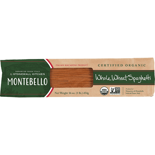 Montebello Organic Whole Wheat Spaghetti