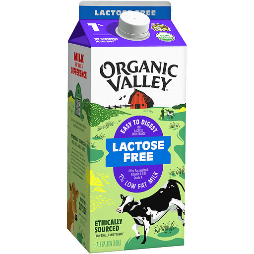 Organic Valley Milk Lactose Free 1% Up