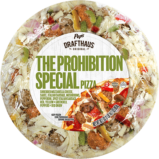 Pep's Drafthaus Pizza, Original, The Prohibition Special 33.3 oz