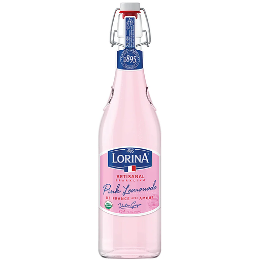 Lorina Sparkling Beverage, Artisanal, Pink Lemonade 25.4 oz