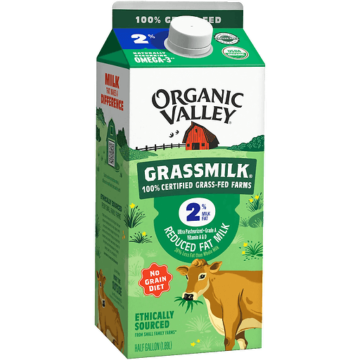 Organic Valley Ultra Pasteurized Grass Fed 2% Milk
