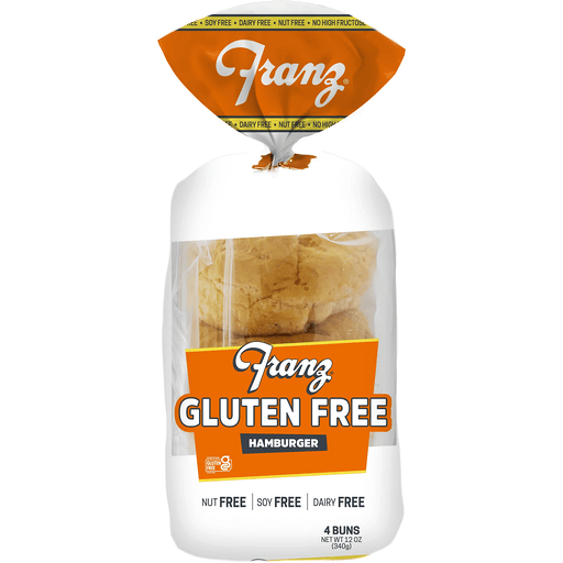 Franz Gluten Free Hamburger Bun 4's