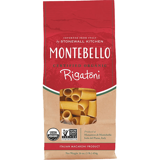 Montebello Organic Rigatoni Pasta